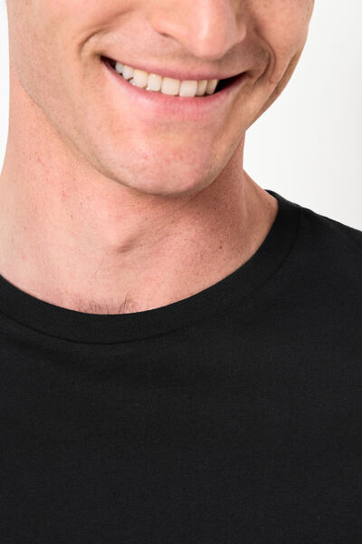 Tee shirt en coton col rond basique