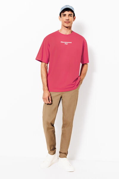 Tee shirt imprimé col rond