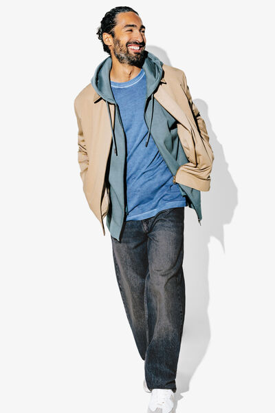 Baggy fit jeans darkstone/zwartblauw