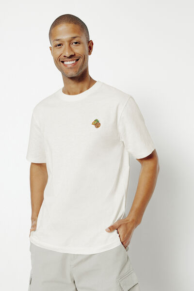 Tee shirt brodé en coton