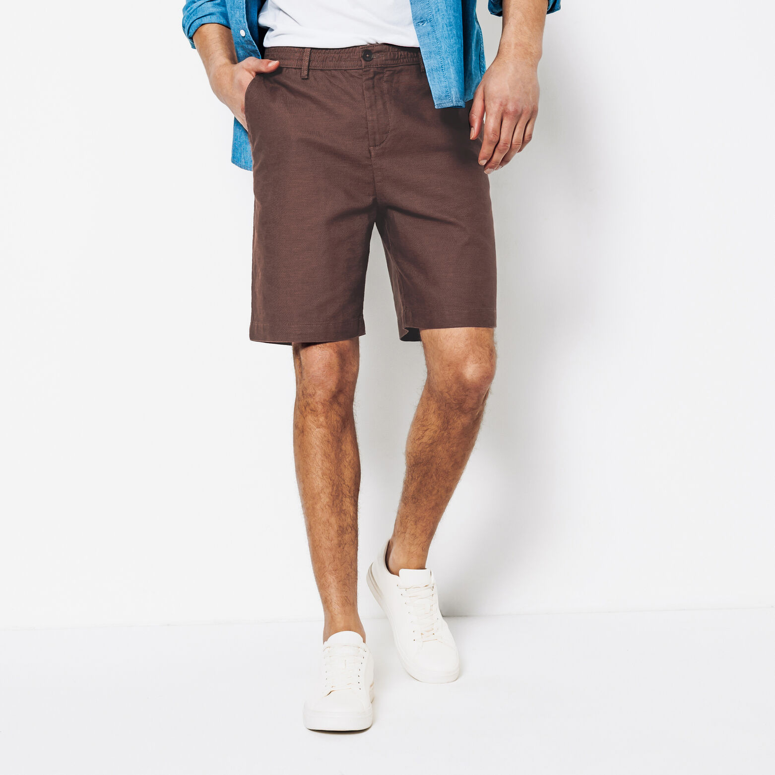 Bermuda en coton lin