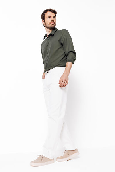 Chemise en voile de coton unie