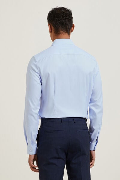Chemise sans repassage slim en coton
