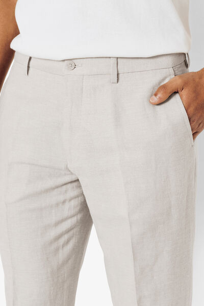 Pantalon de costume contenant du lin