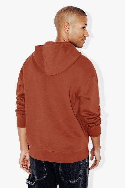 Sweat à capuche col zippé