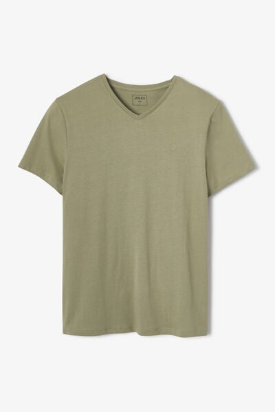 Tee shirt col V en coton