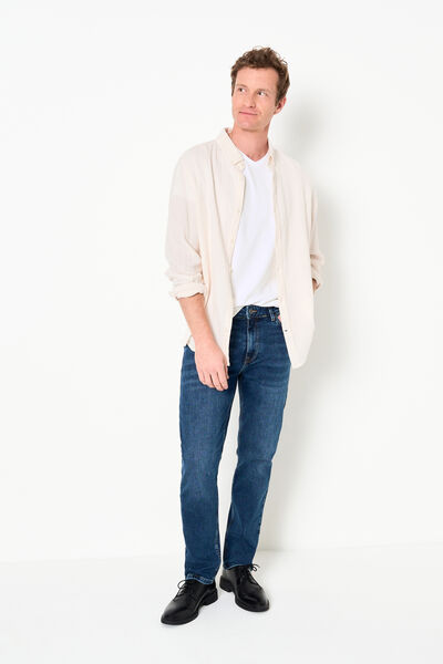 Tee shirt col V en coton