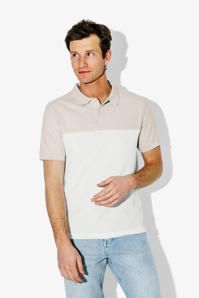 Polo manches courtes colorblock