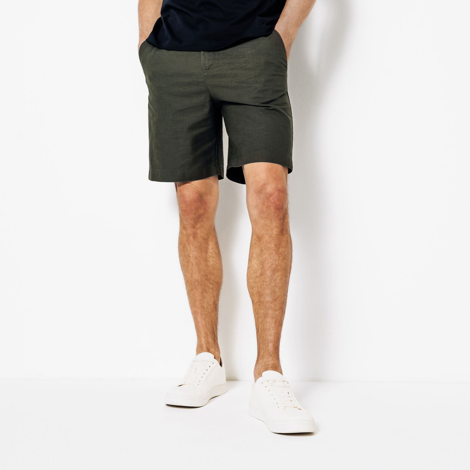 Bermuda en coton lin