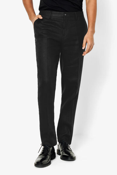Pantalon de costume en lin confort