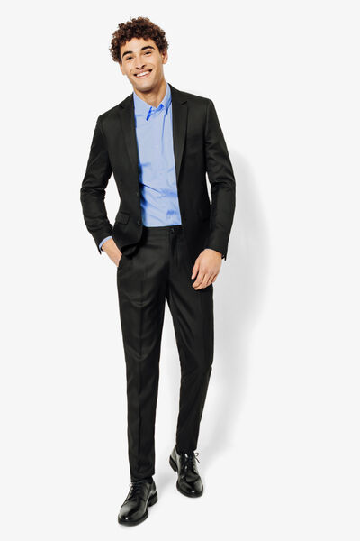 Chemise slim unie coton repassage facile