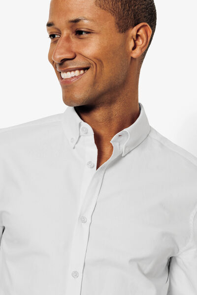 Chemise oxford en coton unie