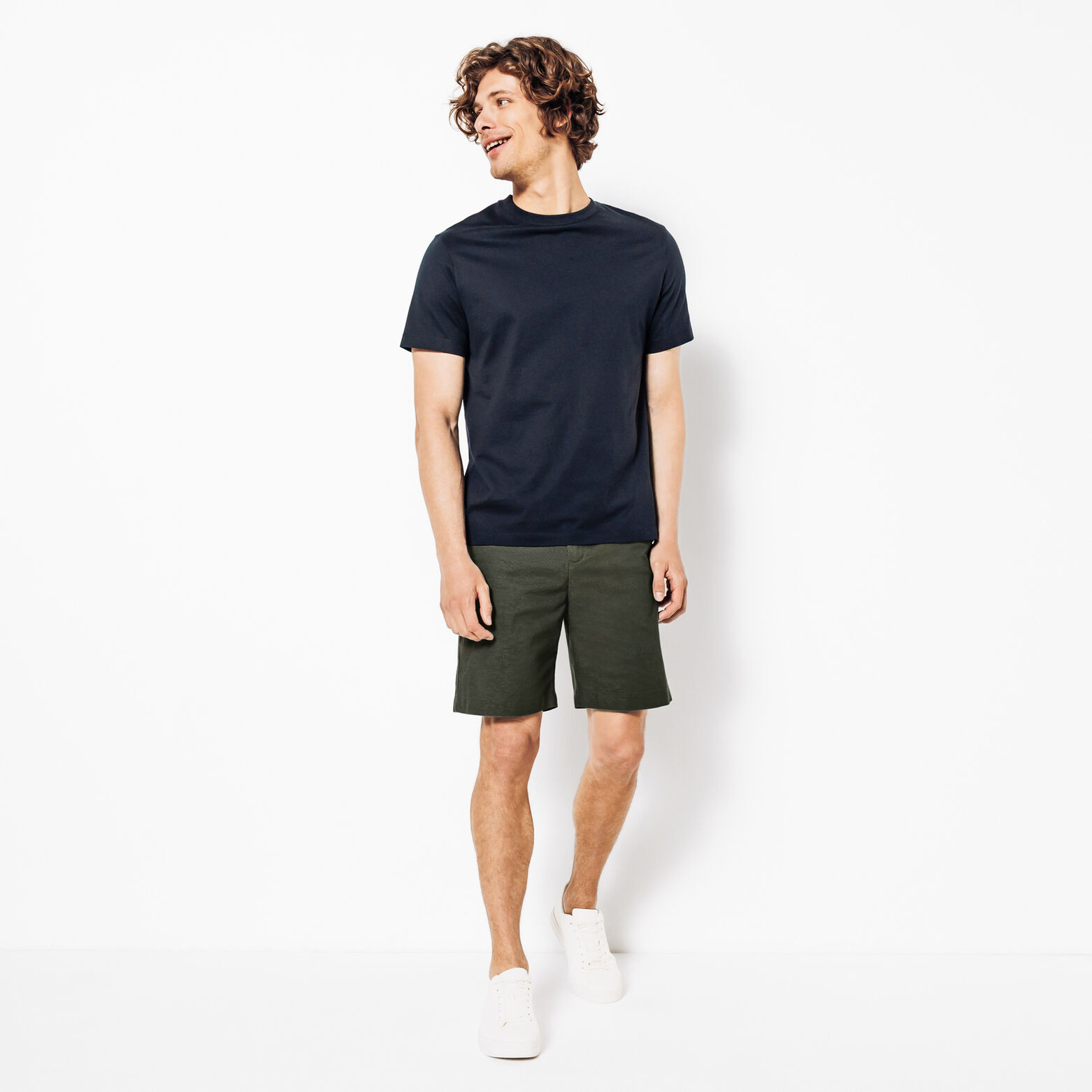 Bermuda en coton lin