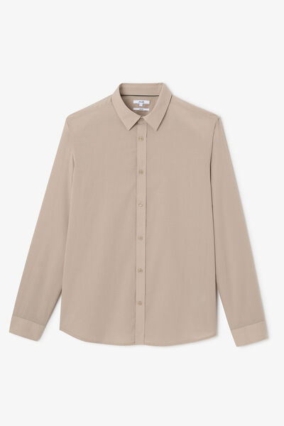 Chemise en voile de coton unie