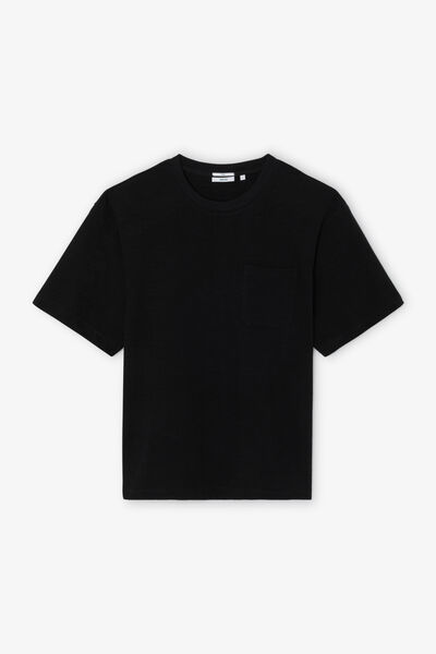 Tee shirt matière éponge col rond