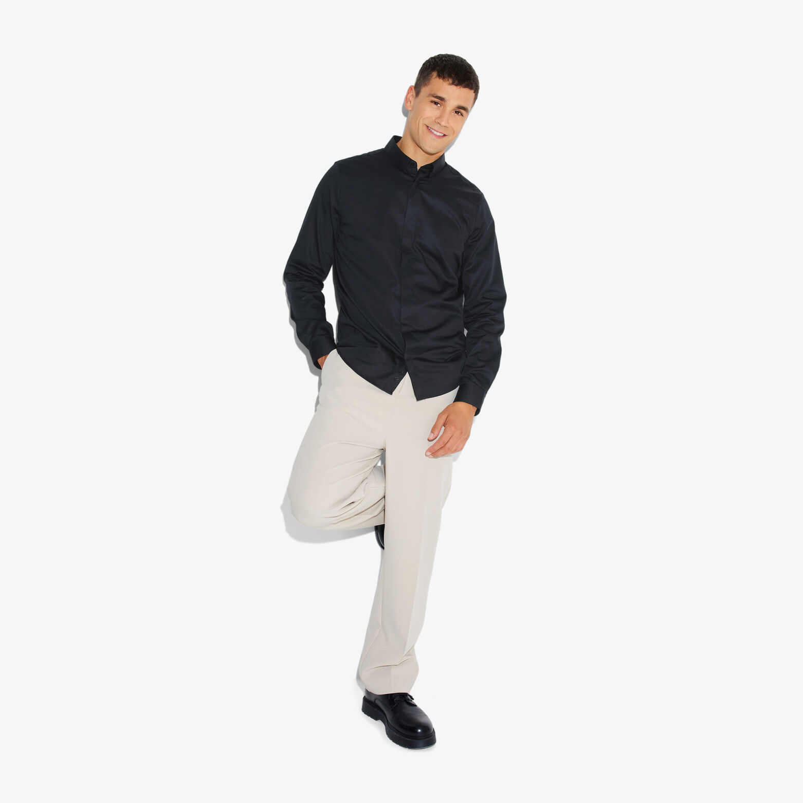 Chemise en coton satiné