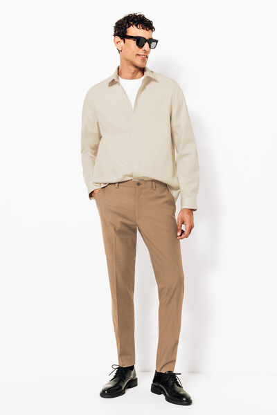 Chemise sans repassage en coton