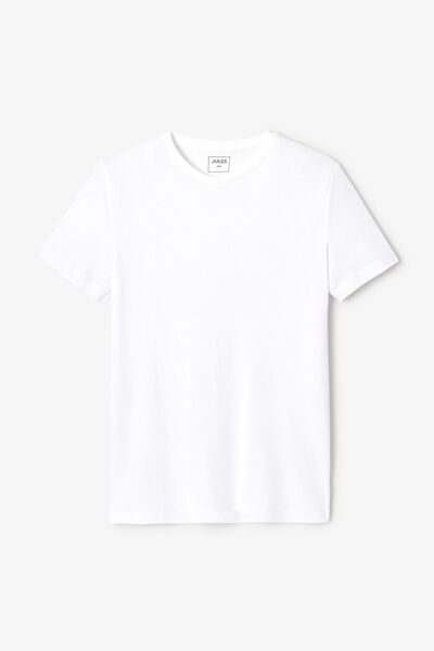 Tee shirt en coton col rond basique