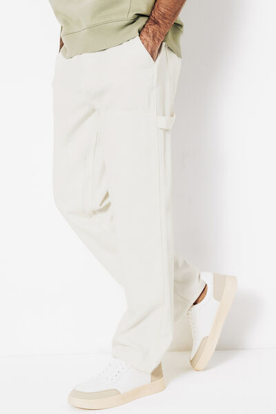 Loose fit jeans met cut-out details