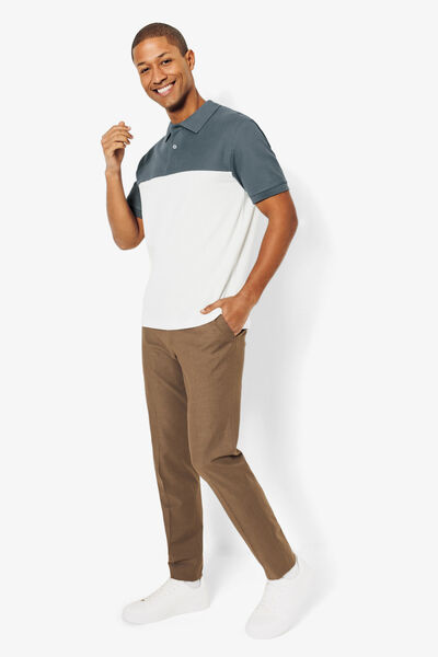 Polo manches courtes colorblock