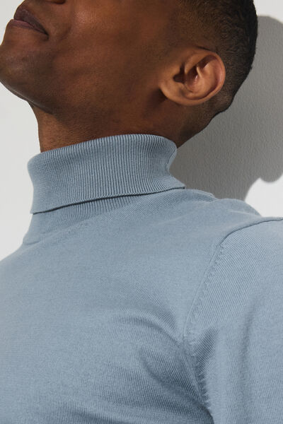 Pull col roulé