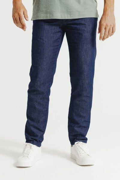 Jean tapered contenant du lin