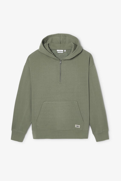 Sweat à capuche col zippé
