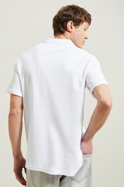 Polo manches courtes uni piqué