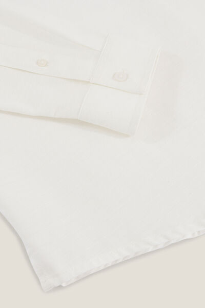 Chemise en coton col mao
