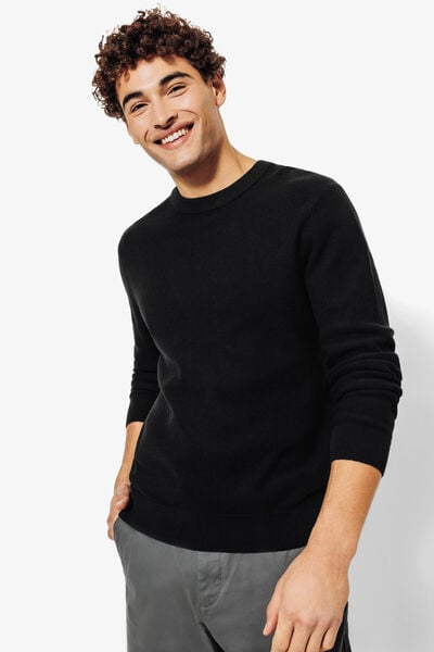 Pull col rond jeux de points