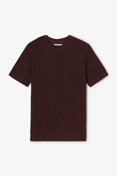 Tee shirt en maille jeux de points