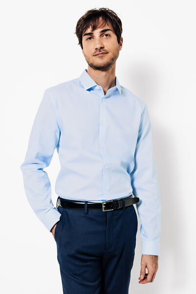 Chemise sans repassage en coton