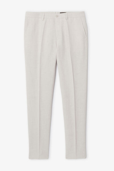 Pantalon de costume contenant du lin