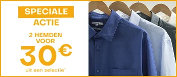 Special actie 2 hemden voor 30€ uit een selectie*