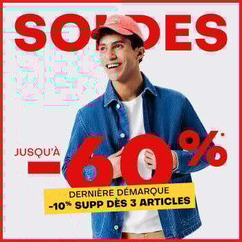 Soldes jusqu'à -50%*